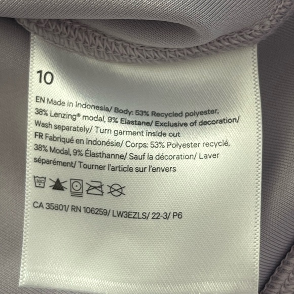 🍋LIKE NEW Lululemon Softstreme Faint Lavender Perfectly Oversized Crop Crew - 10 - Picture 5 of 11